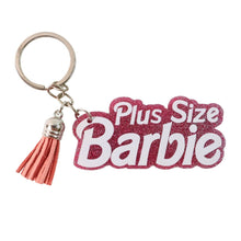 Text Keychain with Glitter Finish and Tassel Charm (1 Pc) - dailyneed.life