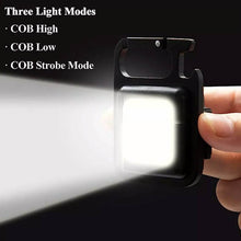 Mini Rechargeable Keychain Flashlight - 4 Light Modes with Folding Bracket & Magnetic Base - dailyneed.life
