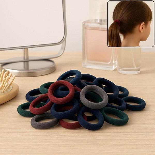 Small Hairbands Bands for Hair Rubber Bands (Pack of 50 / Multicolour), Hair accessories - dailyneed.life
