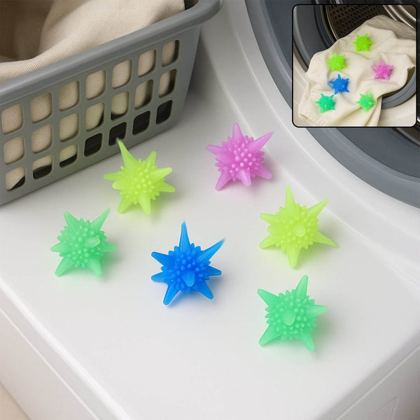 Washing Machine Laundry Reusable Soft Spiky Balls (6 Pc) - dailyneed.life