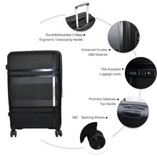 Mix Color Hard-Shell Luggage Trolley 4-Pc (set) - dailyneed.life