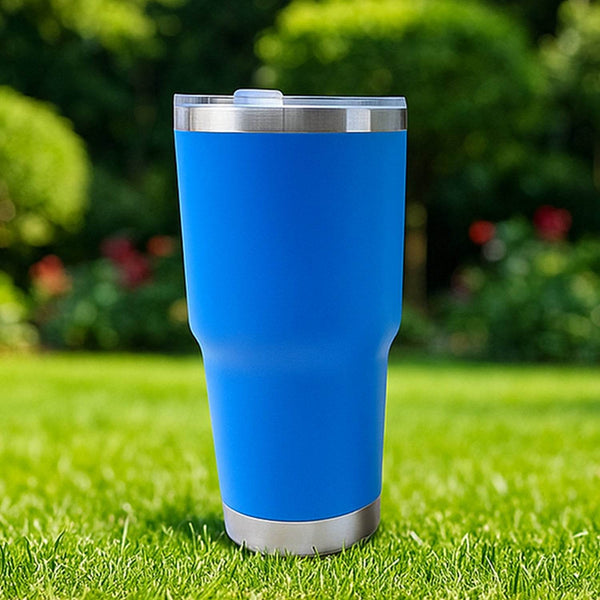 Premium Assorted Metal and Plastic Travel Mug Tumbler Cup (1 Pc / Mixed Design) - dailyneed.life