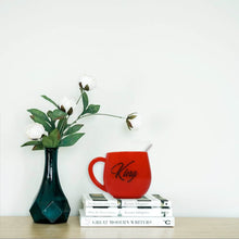 King & Queen Printed Couple Matching Coffee / Tea Plastic Coffee Mug (300ml Set of 2) - dailyneed.life