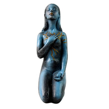 Elegant Resin Kneeling Woman Decorative Statue (1 Pc) - dailyneed.life