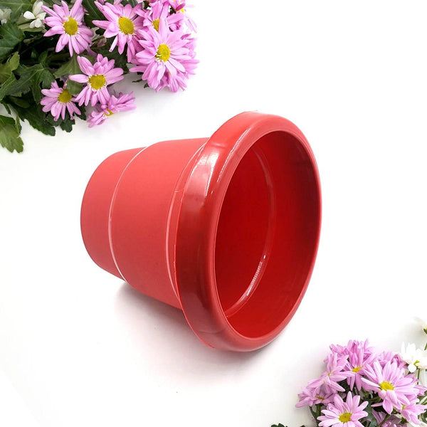 Plastic Heavy Duty Plant Container Pot/Gamla for Indoor Home Decor | Outdoor Balcony Garden 13cm (pack of 1 pc) - dailyneed.life