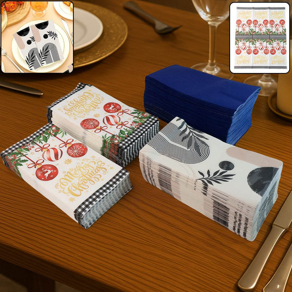 Premium Disposable Paper Napkins Approx 100 Pcs - dailyneed.life