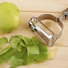 Heavy Duty 2-in-1 Multipurpose Stainless Steel Vegetable Peeler and Julienne Cutter - dailyneed.life