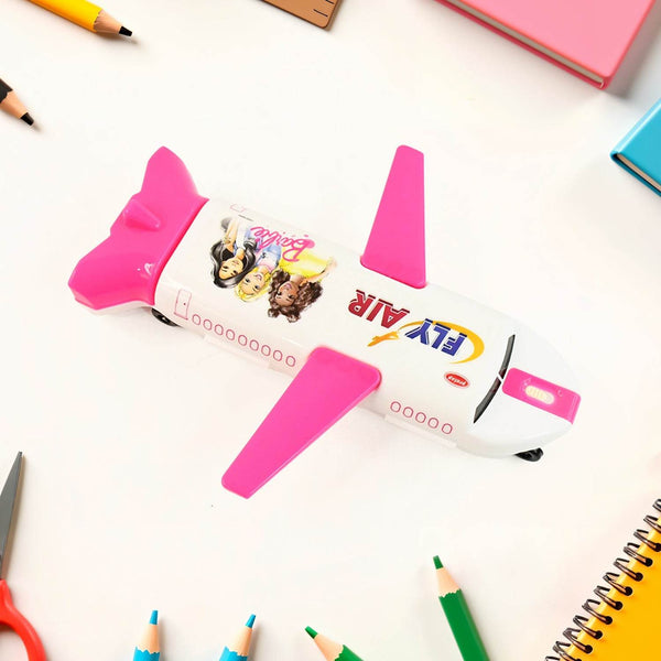 Multi-Functional Airplane-Shaped Compass Box with LED Light and Built-in Sharpener - dailyneed.life