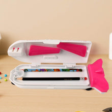 Multi-Functional Airplane-Shaped Compass Box with LED Light and Built-in Sharpener - dailyneed.life