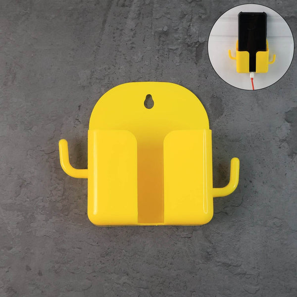 1 Pc Wallmount Mobile Stand With Hook for and stuffs purposes. (Mix Color / 1 Pc) - dailyneed.life