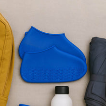 Blue Non-Slip Silicone Rain Reusable Anti skid Waterproof Fordable Boot Shoe Cover (1 Pair) - dailyneed.life