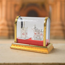 Decorative Kamdhenu Cow with Calf and Tulsi Plant Idol Set - dailyneed.life