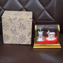 Decorative Kamdhenu Cow with Calf and Tulsi Plant Idol Set - dailyneed.life