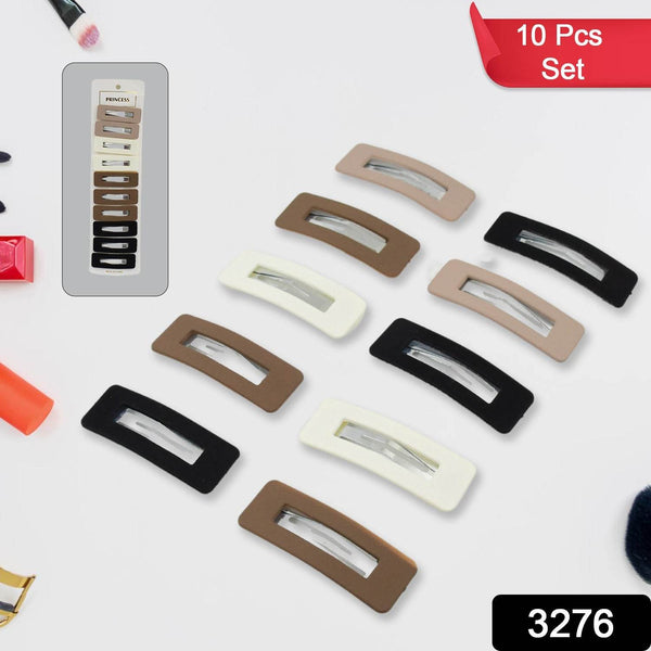 Miss Beauty 10pcs Cute Matte Multicolour & Design Hair Clip Set, Hair accessories - dailyneed.life