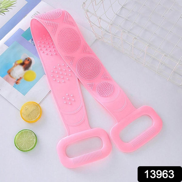 Silicone Body Back Scrubber - Double-Sided Bath Brush for Deep Cleaning & Massage (Medium Size /1pc) - dailyneed.life