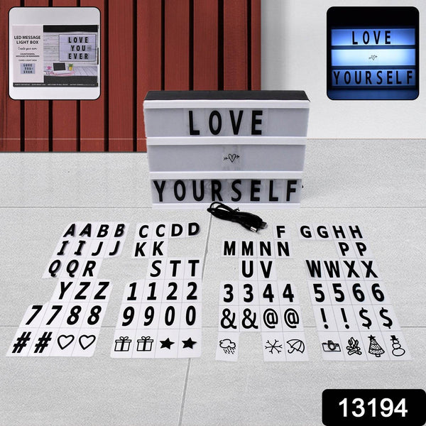 Black Mini A6 Magnetic Cinematic Light Box with 82 Characters and 10 Emojis (1 Set) - dailyneed.life