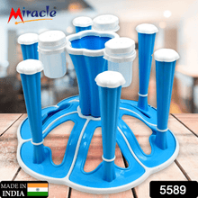 Miracle Plastic Glass Stand for Kitchen & Dining (6-Glass, Spices, Moq - 2 Pc) - dailyneed.life