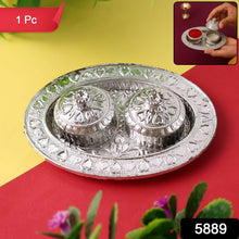 Oval Shape Special Puja Thali (1 Pc / Mix Design) - dailyneed.life