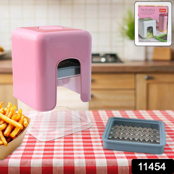 Apex Heavy Duty Potato Chipser & Vegetable Chopper with Dual Blade Set - dailyneed.life