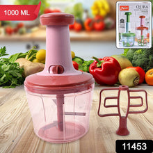 Apex Quba Push Chopper with Stainless Steel Blades (1000ml) - dailyneed.life