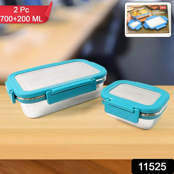 Apex Jerry Lunch Box Premium Stainless Steel Food Container (2 Pc / 700+200 ML Approx) - dailyneed.life