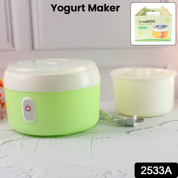 Green Electric Yogurt Maker used in all kinds of household and kitchen places for making yoghurt. - dailyneed.life