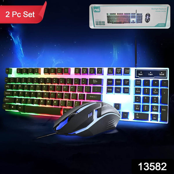 104 Key Colorful Lighting Keyboard Mouse Set (2 Pc Set) - dailyneed.life