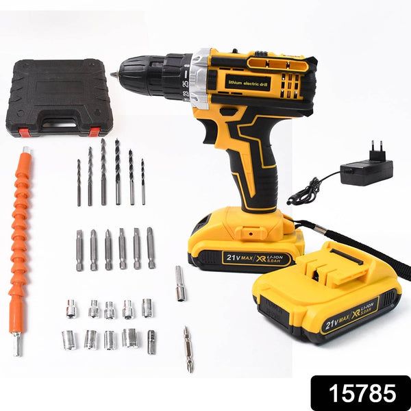 21 V lithium Double battery cordless drill set (29 Pcs Set) - dailyneed.life