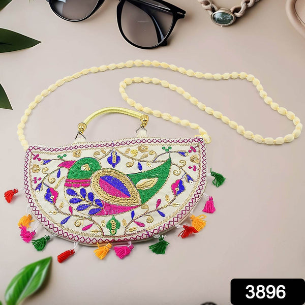 Traditional handbag, Rajasthani Jaipuri Cotton Bag (1 Pc) - dailyneed.life
