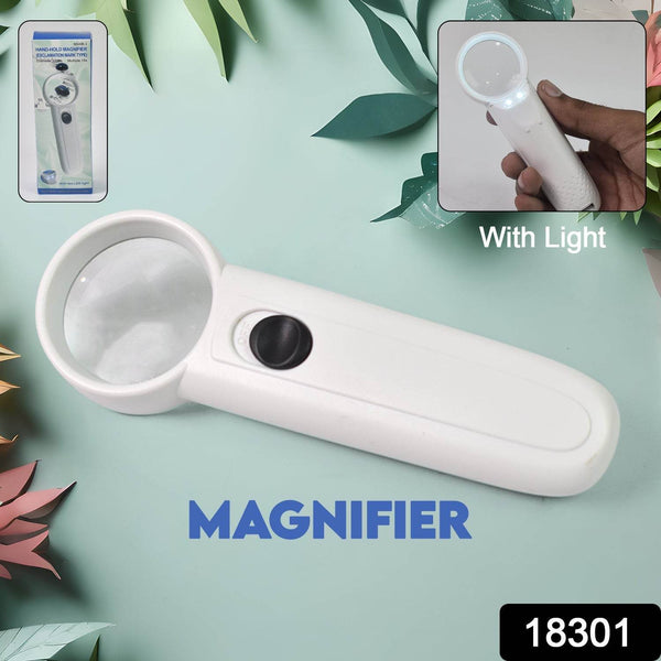 Hand-Held Magnifier with Dual LED Lights (1 Pc / 37MM / Battery not included) - dailyneed.life