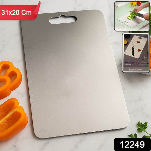 Stainless Steel Vegetable & Fruit Cutting Chopping Board (31×20 Cm / 1 Pc) - dailyneed.life