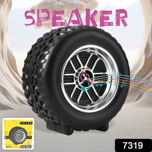 Portable Tyre / Wheel Shape Wireless Bluetooth Speaker (1 Pc) - dailyneed.life