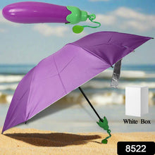 Vegetable shaped Folding Umbrella, Plastic Case Creative Fashion Folding Mini Sun Shade Rain Umbrella, Unique Umbrella, Sun & UV Protection, Cute Design (1 Pc) - dailyneed.life