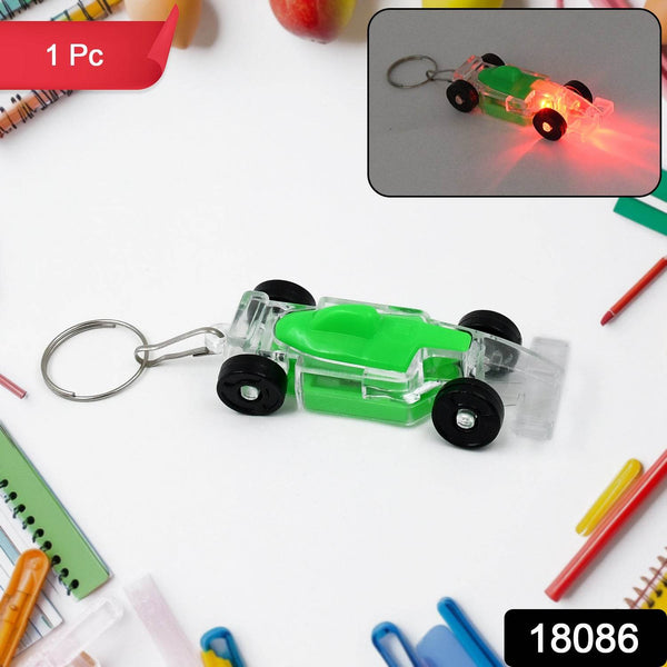 Cars Shape Keychain with On / Off Button LED Flashing Light (1 Pc) - dailyneed.life