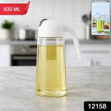 Kitchen Glass Oil Bottle Dispenser Automatic Opening Closing Home Bottles For Oil And Vinegar Honey Olive Oil Container (630ml) - dailyneed.life
