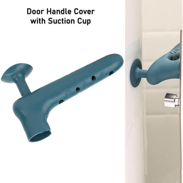 Silicone Door Handle Cover with Suction Cup (1 Pc / Mix Color) - dailyneed.life