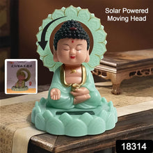 Plastic Solar Powered Moving Head Sitting Action Buddha Statue (1 Pc / Mix Color) - dailyneed.life