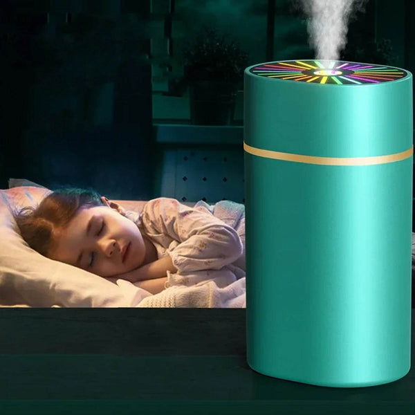 Humidifiers For Bedroom, Small Humidifier With Colorful Light Effect, Mini Desk / Car Humidifier with Colorful Light - dailyneed.life