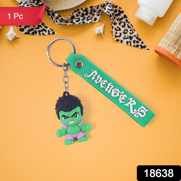 Cute Cartoon Silicone 3D Key Chain with Metal Hook & Strap (Pack of 1) - dailyneed.life