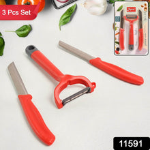 Apex 3-Piece Stainless Steel Kitchen Knife and Peeler Set - dailyneed.life