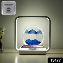 13477 3D Wireless Charging LED Light USB Quicksand Painting Lamp for Bedroom - dailyneed.life
