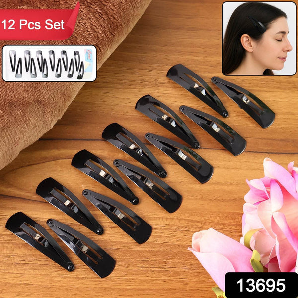 Metal Tik Tak Hair Clips (12 Pcs Set), Hair accessories - dailyneed.life