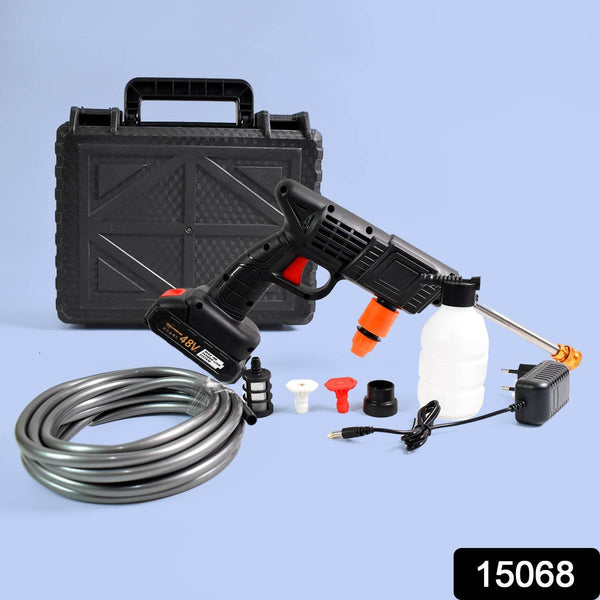 Car Washer Gun Wireless High Pressure Washer Water Spray Gun (48V / With Small Box & Small Adaptor / 1 Set) - dailyneed.life