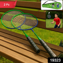 2 Pc Lightweight Kids Badminton Racket Set with Carry Bag - dailyneed.life