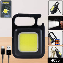 Mini Rechargeable Keychain Flashlight - 4 Light Modes with Folding Bracket & Magnetic Base - dailyneed.life