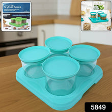 Airtight Container Jar 4 Pc Set With Stylish Tray for Kitchen Unbreakable Jar Set for Multipurpose Storage ( Mukhwas Dani ) - dailyneed.life