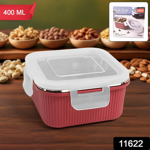 Apex Victor Square Food Storage Container (400 ML / 1 Pc) - dailyneed.life