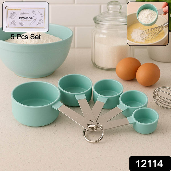 Stainless Steel and Plastics Measuring Cups (5 Pcs Set) - dailyneed.life