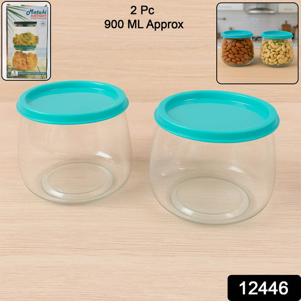 Airtight Storage Containers Set Approx 900ML (2 Pc) - dailyneed.life