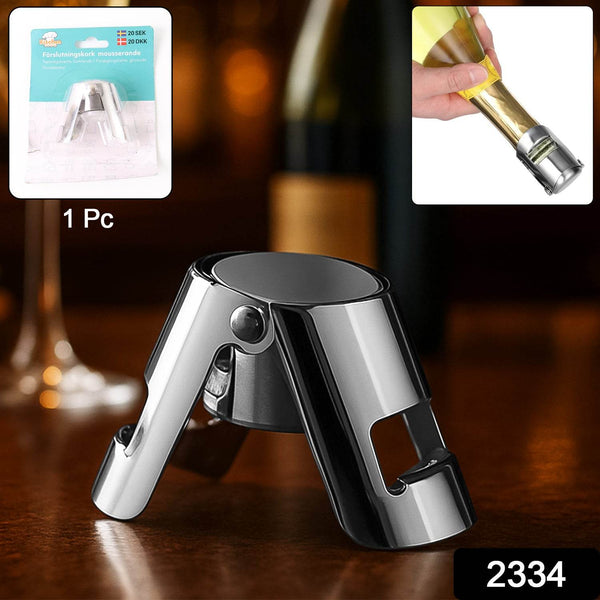 Stainless Steel Sealed Sparkling Champagne Bottle Stopper Big size - dailyneed.life